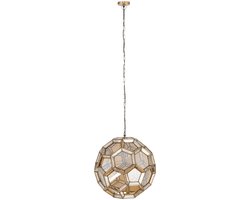 PTMD Hanglamp Thyro - 49x49x50 cm - Glas - Messing