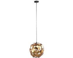 PTMD Hanglamp Wudy - 42x42x43 cm - Ijzer - Goud