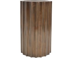 PTMD Jenter Ronde Koffietafel - H51 x Ø30 cm - Ijzer - Koper
