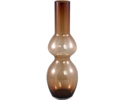 PTMD Joly Vaas - 18 x 18 x 55 cm - Glas - Bruin