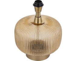 PTMD Juliet Amber Glass Lampbase Wide
