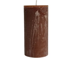 PTMD - Kaars Rustic Outdoor - Bruin - 15x15x30cm