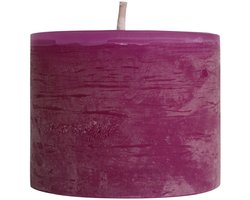 PTMD - Kaars Rustic Outdoor - Paars - 15x15x12cm