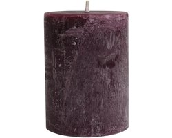 PTMD - Kaars Rustic Outdoor - Paars - 15x15x20cm