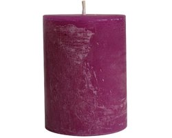 PTMD - Kaars Rustic Outdoor - Paars - 15x15x20cm