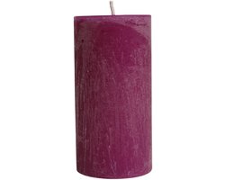 PTMD - Kaars Rustic Outdoor - Paars - 15x15x30cm