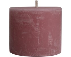 PTMD - Kaars Rustic Outdoor - Roze - 15x15x12cm