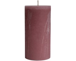PTMD - Kaars Rustic Outdoor - Roze - 15x15x30cm