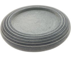 PTMD - Kaarsenhouder Voor Stompkaars - Speksteen - Ø 12 x 2.5 cm