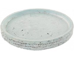 PTMD - kaarsenplateau kaars houder onderzetter - Blauw  - Cement Ø 13 cm