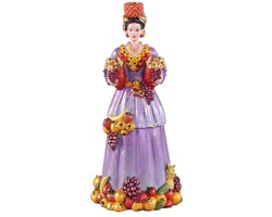 PTMD Kandelaar Brigid - 17x16x36 cm - Parrafin - Paars