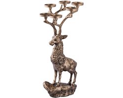 PTMD Kandelaar Dixon - 30x35x70 cm - Aluminium - Messing