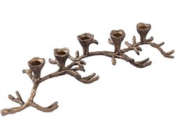 PTMD Kandelaar Jeffrey - 53x17x10 cm - Aluminium - Messing