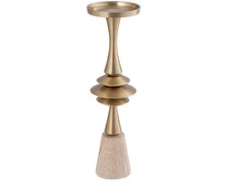 PTMD - Kandelaar Melinda - Goud - 11x11x37cm