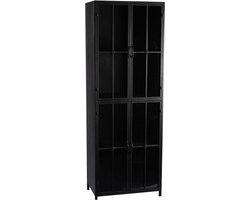 PTMD Kast Cave Zwart Iron Hoog