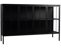 PTMD Kast Cave Zwart Iron Laag