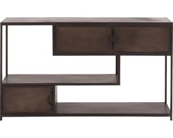 PTMD Kast Duana Playful Rusty Zwart Iron Laag