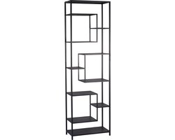PTMD Kast Duana Playful Zwart Iron Open Hoog
