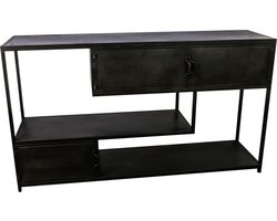 PTMD - Kast Duana - Zwart - 140x35x80.5cm