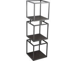 PTMD - Kast Nanci - Zwart - 33.5x33.5x115cm