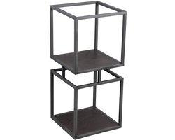 PTMD - Kast Nanci - Zwart - 33.5x33.5x73.5cm