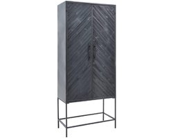 PTMD - Kast Rens - Zwart - 80x43.5x186cm