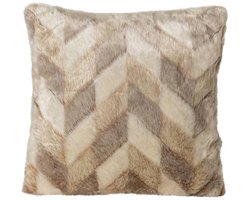 PTMD Kathleen Sierkussen - 45x10x45 cm - Imitatie Bont - Creme