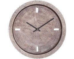 PTMD Klok Endor - 38x38x4 cm - Aluminium - Goud