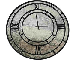 PTMD Klok Jack - 70x3x70 cm - Glas - Zwart