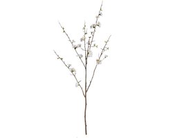 PTMD - Kunstbloem Blossom - Wit - 66x54x121cm