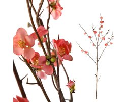 PTMD Kunstbloem Kersen - 87x65x120 cm - Plastic - Roze