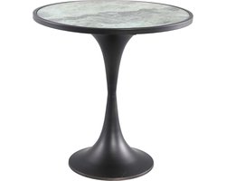 PTMD Laiko Ronde Bijzettafel - H45 x Ø45 cm - Metaal - Wit