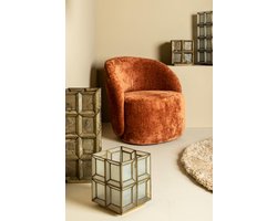 PTMD Layra Tafellamp - 24x24x30 cm - Steen - Messing