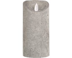 PTMD  led light  kaars met beweegbare vlam zilver m