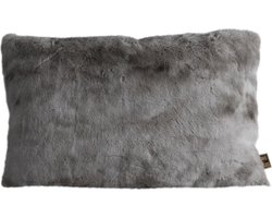 PTMD Linde Sierkussen - 40 x 10 x 60 cm - Fluweel - Grijs