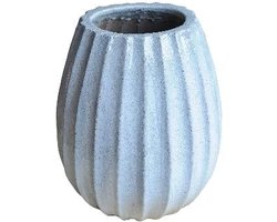 PTMD Lionne Bloempot - H60 x Ø52 cm - Keramiek - Wit