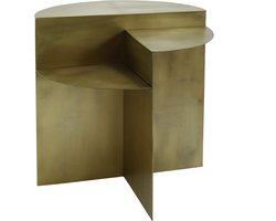 PTMD Loki Bijzettafel - 50 x 50 x 50 cm - Ijzer - Goud