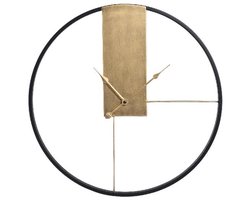 PTMD Lolae Gold Iron Round Wall Clock L