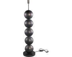 PTMD Lonza Ronde Vloerlamp - H109 x Ø25 cm - Metaal - Zwart