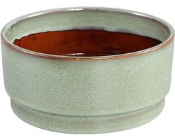 PTMD Lordi Ronde Bloempot - H10 x Ø21,5 cm - Keramiek - Groen
