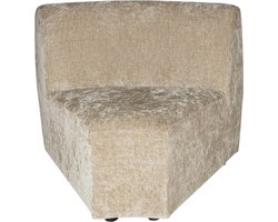 PTMD Lujo sofa cream 6051 fiore fabric corner piece