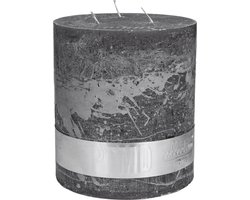 PTMD Mammoetkaars - 18x16 cm - 3 Lonten - Swish Grey