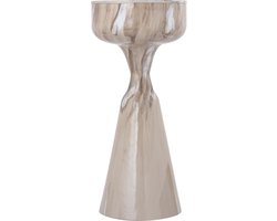 PTMD Maran Cream Shiny Iron Sidetable Round S