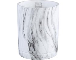 PTMD Marmy Bloempot - H25 x Ø20 cm - Cement - Wit