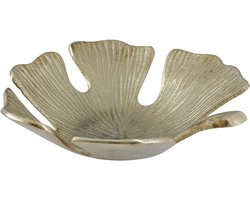 PTMD Melana Ronde Schaal - H6 x Ø23 cm - Aluminium - Goud