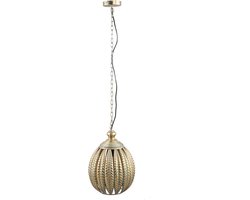 PTMD Mellis Hanglamp Bal - H46 x Ø32,5 cm - Ijzer - Goud