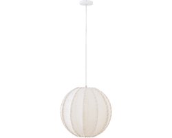 PTMD Myka Cream Jute Hanging Lamp Ball Shape S