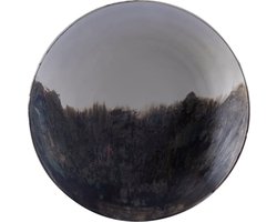 PTMD Mykelti Schaal - 50x50x8 cm - Ijzer - Zilver