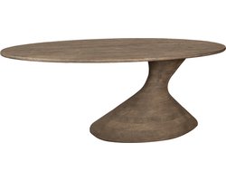 PTMD Nemo Grey mango wooden dining table oval 220cm