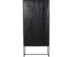 PTMD Onyx cabinet black 2 drs